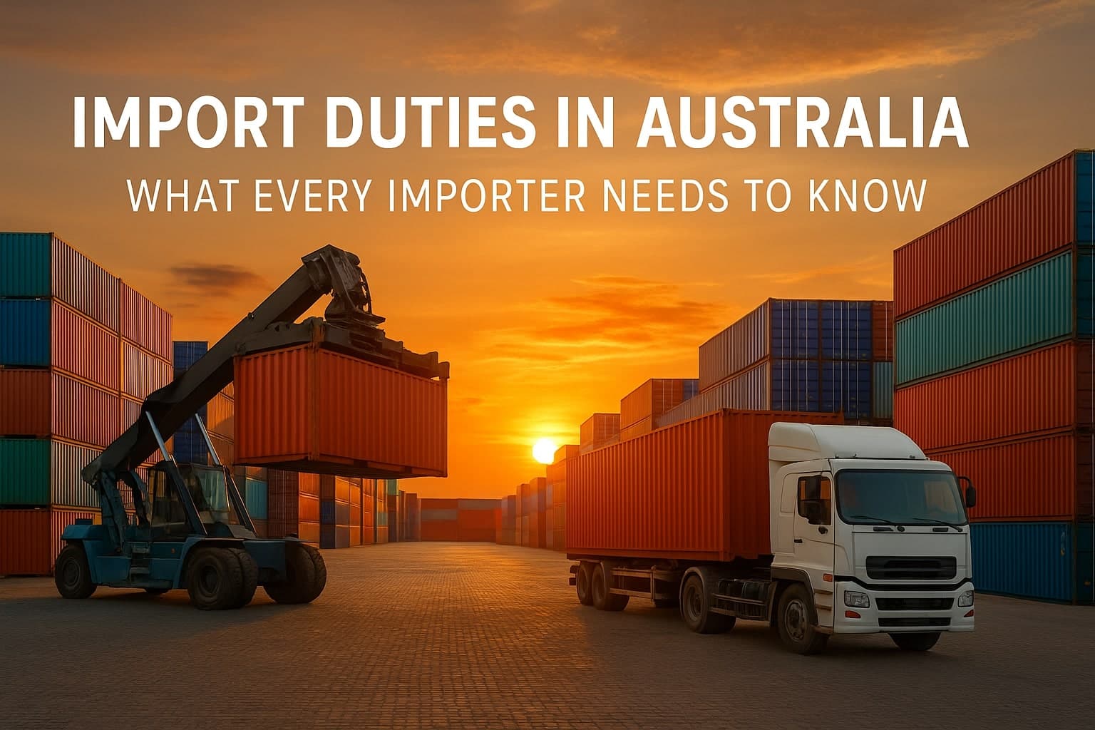 Import Duties in Australia: What Every Importer Needs to Know